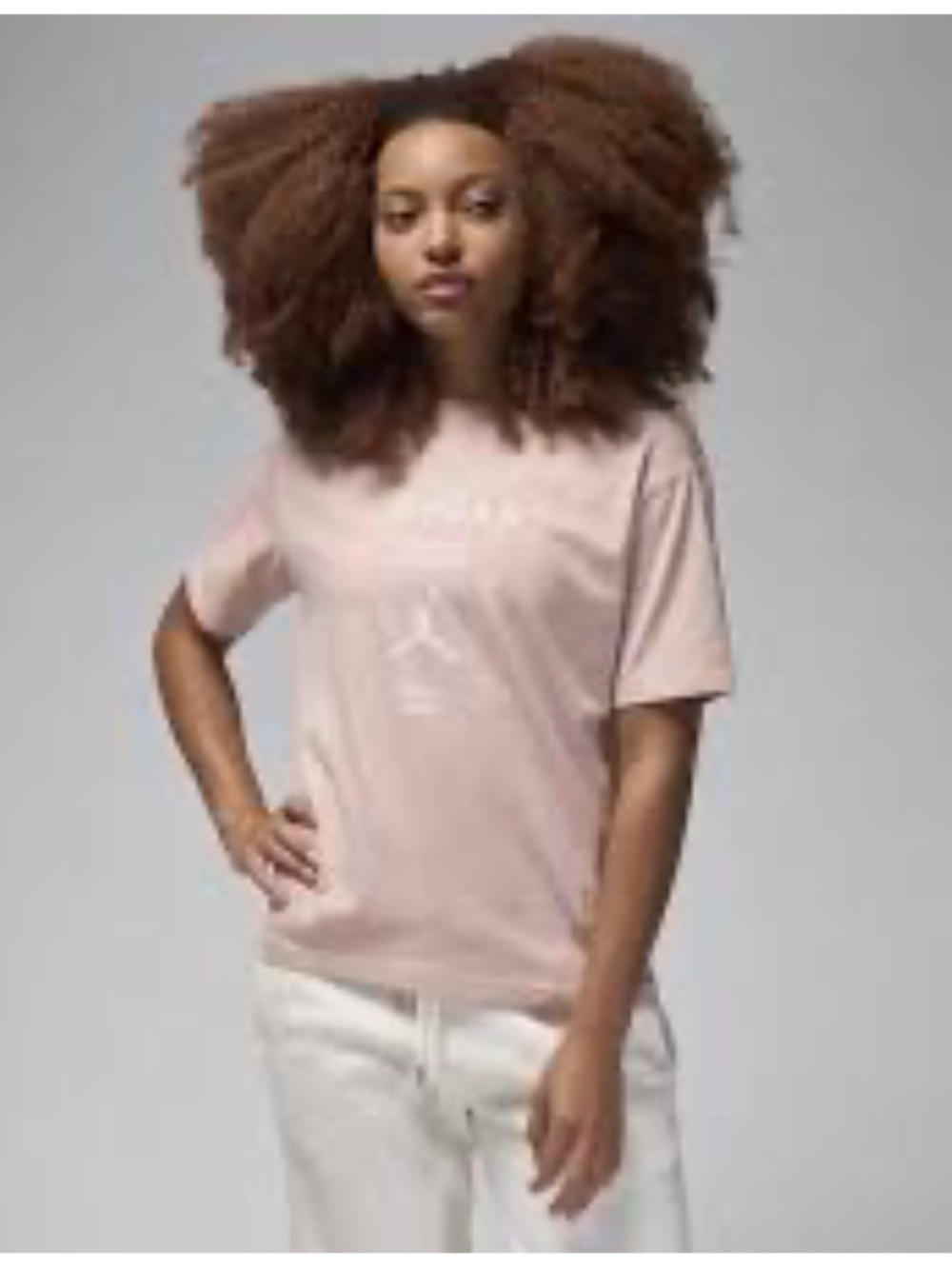 Jordan Pink Cotton Girlfriend T-Shirt Women’s Size L 🆕